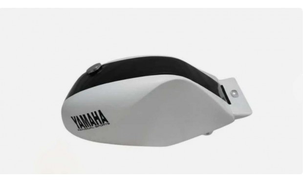 Fit For Yamaha Rz350 31k YPVS Black And White Painted Steel Petrol Tank
