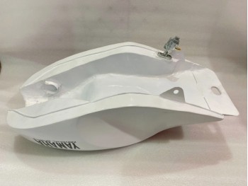 Fit For Yamaha Rz350 31k YPVS Black And White Painted Steel Petrol Tank