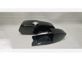 FIT For Yamaha TZ RD250 RD350 TD Cafe Racer Petrol Black Tank & Seat Hood + CAP