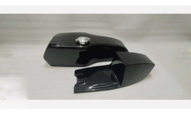 FIT For Yamaha TZ RD250 RD350 TD Cafe Racer Petrol Black Tank & Seat Hood + CAP