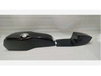 FIT For Yamaha TZ RD250 RD350 TD Cafe Racer Petrol Black Tank & Seat Hood + CAP