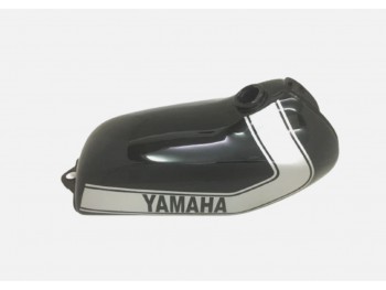 Fit For Yamaha DT 250 DT250 Enduro Black & silver Painted Tank 1975 to 1977 