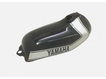 Fit For Yamaha DT 250 DT250 Enduro Black & silver Painted Tank 1975 to 1977 
