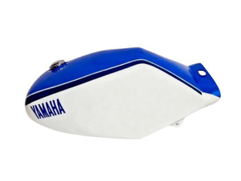 Fit For Yamaha Rz350 31k YPVS Blue And White Painted Steel Tank+Taps +Cap