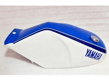 Fit For Yamaha Rz350 31k YPVS Blue And White Painted Steel Tank+Taps +Cap