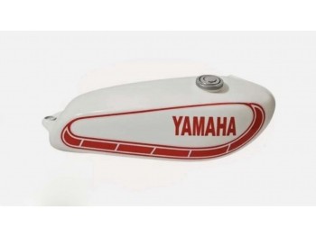 Fit For Yamaha Yz125 Yz 125 Red & White Painted Aluminum Petrol 1976 Tank