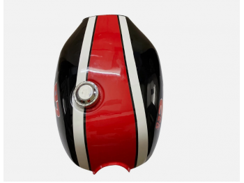 Fit For Yamaha RZ350 31K YPVS Black & Red Steel Petrol Tank RD TD LC + Cap & Tap