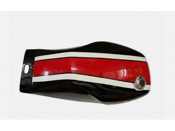 Fit For Yamaha RZ350 31K YPVS Black & Red Steel Petrol Tank RD TD LC + Cap & Tap