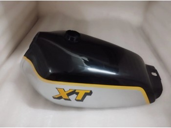 Fit For Yamaha Xt 250 3Y3 4Y1 Black & Silver Painted Petrol Tank 1980-1990