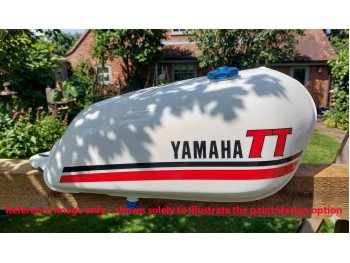 Fit For Yamaha XT TT500 White Painted Steel Fuel Tank 1980 Model + Cap
