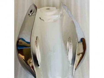 Fit For YAMAHA XT TT 500 WHITE PAINTED CHROME FUEL PETROL TANK STEEL 1N5, 1977)