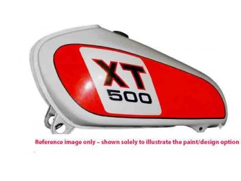 Fit For Yamaha XT500 TT500 1977 Model Steel White Painted Fuel Tank + Cap