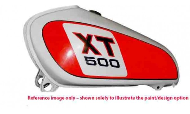 Fit For Yamaha XT500 TT500 1977 Model Steel White Painted Fuel Tank + Cap