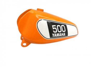 Yamaha XT TT 500 Orange Painted Steel Petrol Tank 1U6,1980 Model + Cap |Fit For