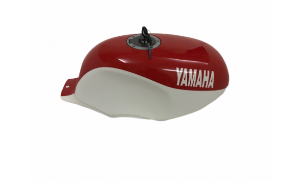 YAMAHA YSR 50 80 YSR50 YSR80 1989 ALUMINUM WHITE & RED PAINT TANK WITH CAP &TAP|Fit For