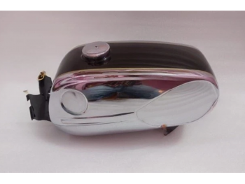 Fit For Zündapp Ks 50 Super Sport Type 517-20 Chrome & Black Painted Tank 1971