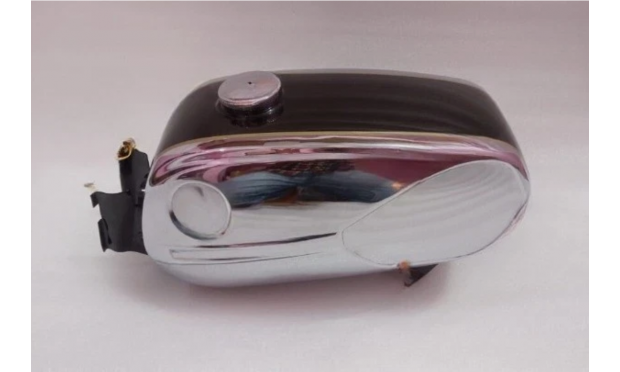 Fit For Zündapp Ks 50 Super Sport Type 517-20 Chrome & Black Painted Tank 1971