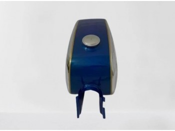 Fit For Zündapp Ks 50 Super Sport Type 517-20 Chrome & Blue Painted Tank 1971