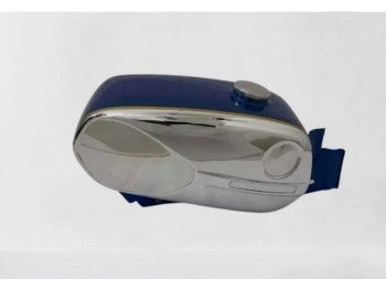 Fit For Zündapp Ks 50 Super Sport Type 517-20 Chrome & Blue Painted Tank 1971