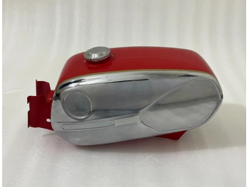 Fit For Zündapp Ks 50 Super Sport Type 517-20 Chrome & Red Painted Tank 1971