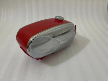 Fit For Zündapp Ks 50 Super Sport Type 517-20 Chrome & Red Painted Tank 1971