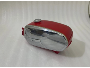 Fit For Zündapp Ks 50 Super Sport Type 517-20 Chrome & Red Painted Tank 1971