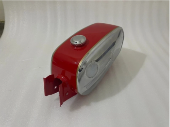 Fit For Zündapp Ks 50 Super Sport Type 517-20 Chrome & Red Painted Tank 1971