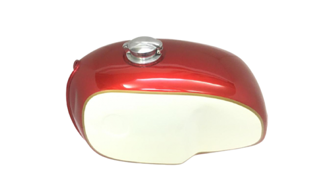 BMW R100 RT RS R90 R80 R75 CREAM & CHERRY PAINTED STEEL TANK & CAP Fit For