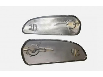FIT FOR BMW R75/5 TOASTER PETROL TANK CHROME SIDE PLATES ONLY PAIR 1972 (For: BMW)