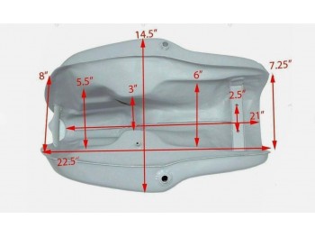 FIT FOR BMW R100S R100Cs R100Rs R100Rt Petrol Fuel Tank With Glove Box
