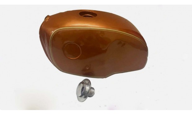FIT FOR BMW R100 RT RS R90 R80 R75 BURNT ORANGE STEEL PETROL TANK +ADAPTOR CAP