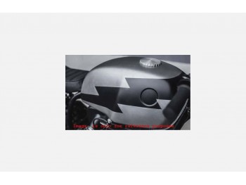 FIT FOR BMW R100 RTRS R90 R80 R75 MATT SILVER & MATT BLACK PAINTED STEEL TANK 