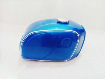 Fit For BMW R906L R606 R756 Steel Fuel Petrol Tank +Cap Blue & White Line