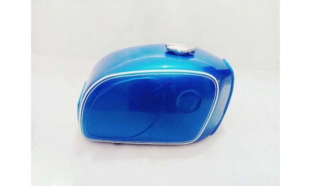 Fit For BMW R906L R606 R756 Steel Fuel Petrol Tank +Cap Blue & White Line