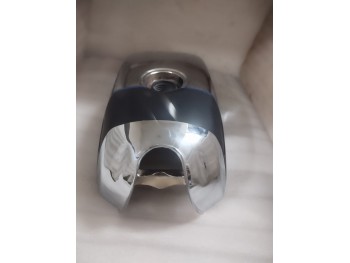 BMW R100 RT RS R90 R80 R75 Steel Petrol Fuel Gas Tank Chrome & Black Strap Matt