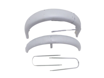 BMW R26 R27 MOTORCYCLES FRONT & REAR MUDGUARD FENDER SET WITH STAYS RAW |Fit For