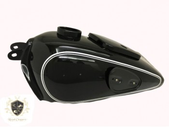 BMW R71 BLACK PAINTED GAS FUEL PETROL TANK WITH KNEE PAD PLATES |Fit For