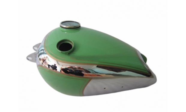 BSA B31 Green Painted Chrome Petrol Tank + Replica Smith Speedo|Fit For