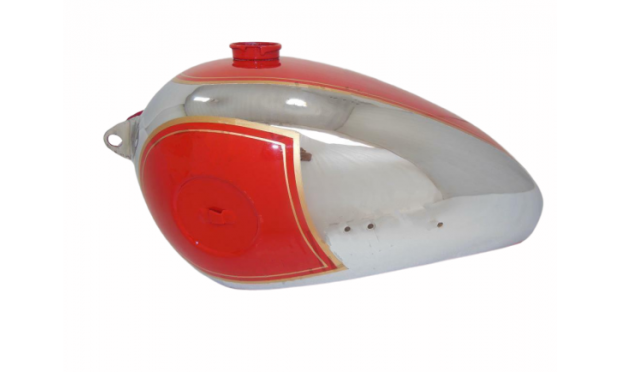 BSA B31 B33 Plunger Model Red Painted Chrome Petrol Fuel Tank |Fit For