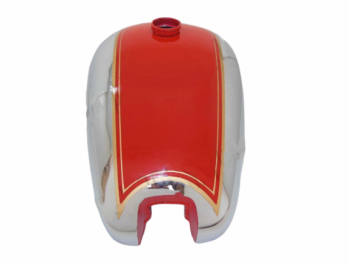 BSA B31 B33 Plunger Model Red Painted Chrome Petrol Fuel Tank |Fit For