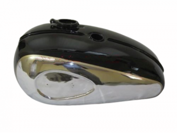 BSA A65 THUNDERBOLT 2 GALLON CHROME AND BLACK PAINTED GAS TANK 1968-69|Fit For