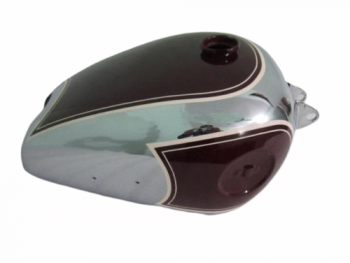 BSA B31 B33 PLUNGER CHERRY PAINT + CHROME PLATED FUEL GAS PETROL TANK |Fit For