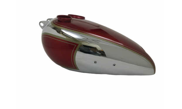 BSA C10 C11 CHERRY PAINTED CHROMED GAS FUEL TANK |Fit For