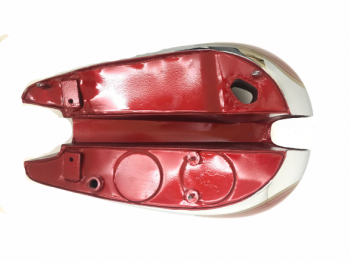 BSA C10 C11 CHERRY PAINTED CHROMED GAS FUEL TANK |Fit For