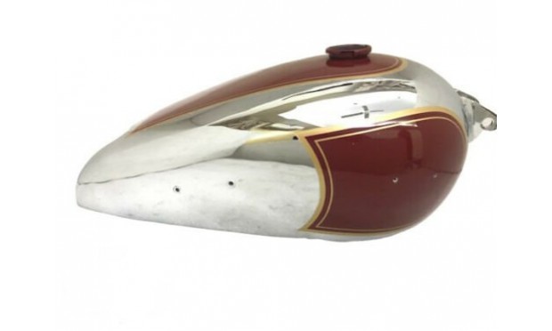 BSA B31 MAROON PAINTED CHROME GAS FUEL PETROL TANK |Fit For