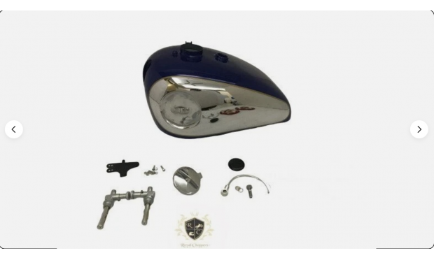 BSA GOLD STAR CATALINA 2 GAL DARK BLUE TANK + CAP TAP B PIPE|Fit For