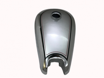 BSA M20 SILVER PAINTED CHROME FUEL GAS PETROL TANK CIVIL MODEL |Fit For