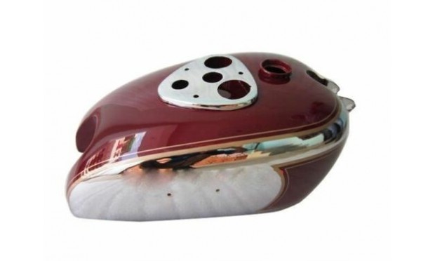 BSA M2021 DLX M22 M2324 CHROME & MAROON PAINTED GAS FUEL PETROL TANK 1938-40|Fit For