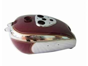 BSA M2021 DLX M22 M2324 CHROME & MAROON PAINTED GAS FUEL PETROL TANK 1938-40|Fit For