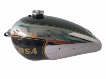 BSA ZB32 GOLD STAR BLACK PAINTED CHROME GAS PETROL TANK 1950 WITH PETROL CAP|Fit For